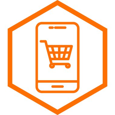 Cep telefonu simgesi, vektör illüstrasyonu