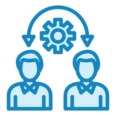 Collaboration modern icon vector illustration