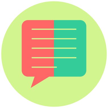 Konuş. Web simgesi basit tasarım