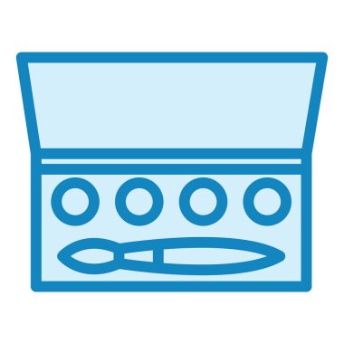 Göz Gölgesi. Web simgesi basit illüstrasyon 