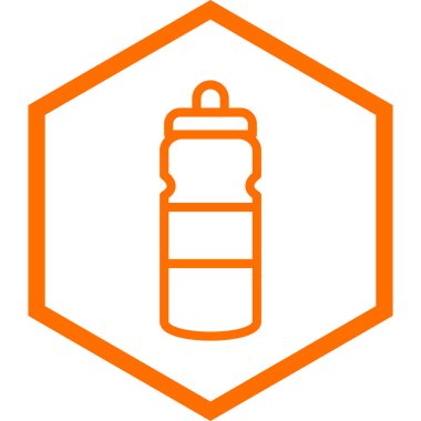 su şişesi simge vektör çizim