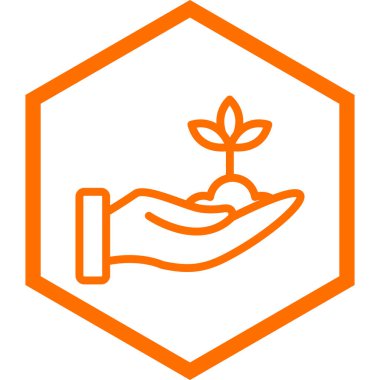 Bitki. Web simgesi basit illüstrasyon