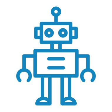 robot ikon vektör illüstrasyonu