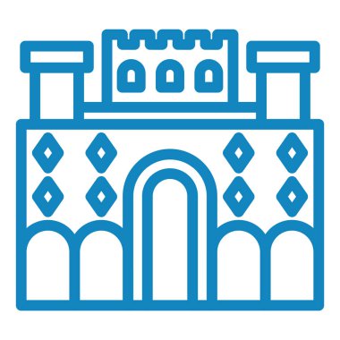 Bina. Web simgesi basit tasarım