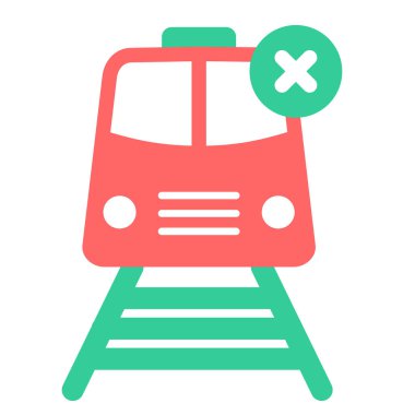 tren. Web simgesi basit illüstrasyon