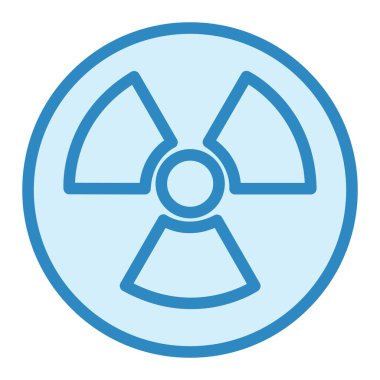 Radyasyon ikonu vektör illüstrasyonu