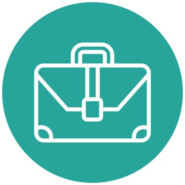 Çanta. Web simgesi basit illüstrasyon