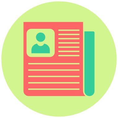 Gazete. Web simgesi basit illüstrasyon