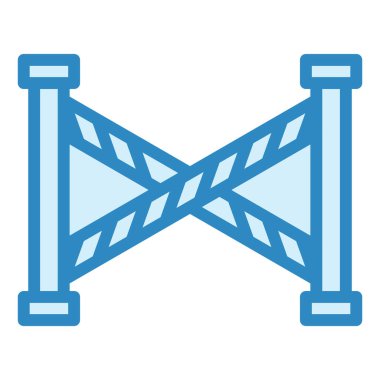 bariyer vektör simgesi düzenlenebilir