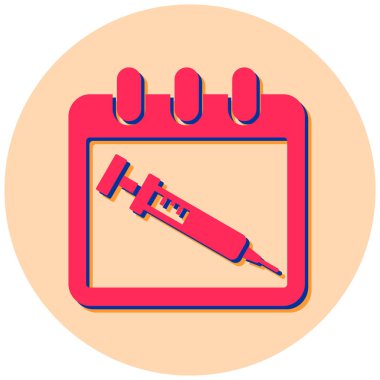 Takvim. Web simgesi basit illüstrasyon