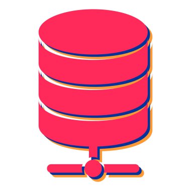 veritabanı sunucu simgesi vektör illüstrasyon grafik tasarımı