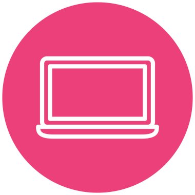 Bilgisayar. Web simgesi basit illüstrasyon