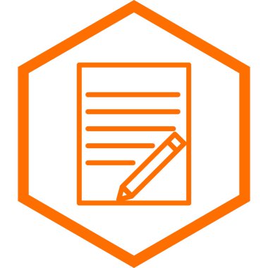 Belge. Web simgesi basit illüstrasyon