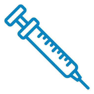 Şırınga. Web simgesi basit illüstrasyon