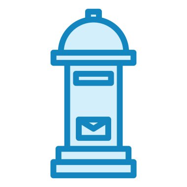 Harf Kutusu modern simge vektör illüstrasyonu  