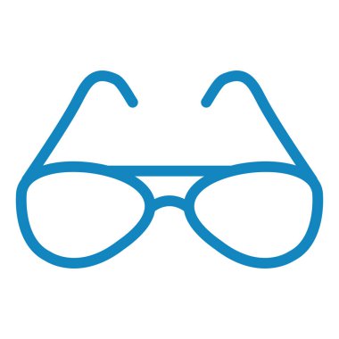 Gözlük. Web simgesi basit illüstrasyon