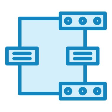 Ağ Paylaşımı. Vektör illüstrasyonu