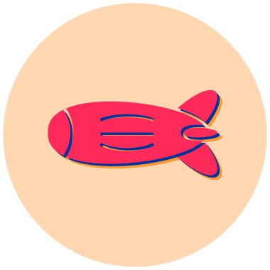 Balık. Web simgesi basit illüstrasyon