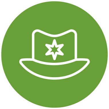 Şapka. Web simgesi basit illüstrasyon