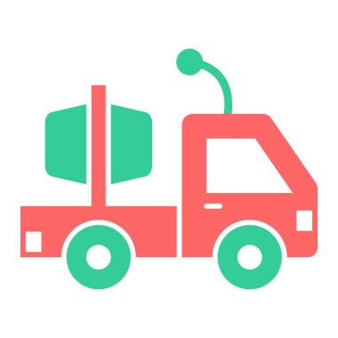 kamyon simgesi, vektör illüstrasyonu basit tasarım 