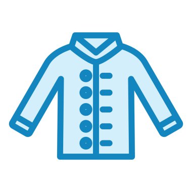 Ceket. Web simgesi basit illüstrasyon 