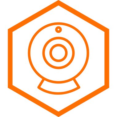 turuncu ve sarı vektör simgesi