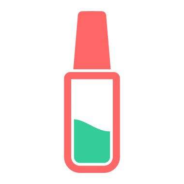 Tırnak cilası ikon vektör illüstrasyonu