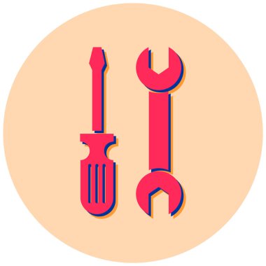 Aletler. Web simgesi basit illüstrasyon