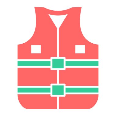 Yelek. Web simgesi basit illüstrasyon