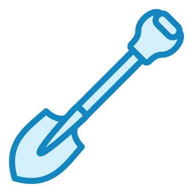 kürek simgesi vektör illüstrasyonu