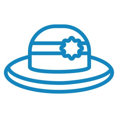 Şapka. Web simgesi basit illüstrasyon