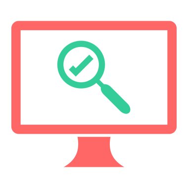 Ara. Web simgesi basit illüstrasyon