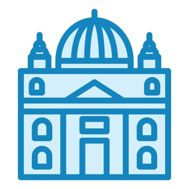 Vatikan modern simge vektör illüstrasyonu  