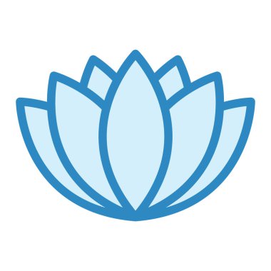Nilüfer ikonu vektörü web ve mobil uygulama tasarımınız için beyaz arkaplanda izole edildi, yoga logosu kavramı