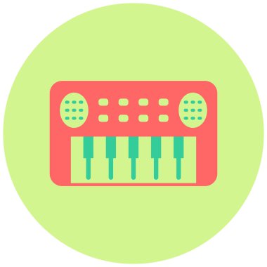 Müzik. Web simgesi basit illüstrasyon