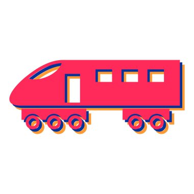 tren simgesi vektör illüstrasyonu