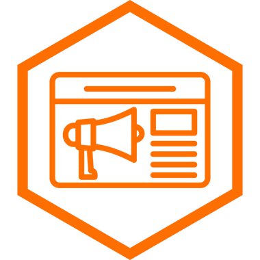 haber simgesi vektör illüstrasyonu