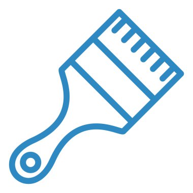 Fırça simgesi vektör illüstrasyonu