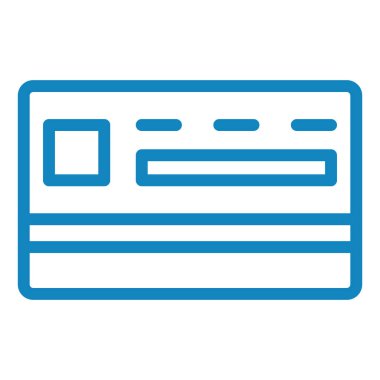 Kredi kartıyla. Basit resimleme