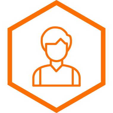 kullanıcı. Web simgesi basit illüstrasyon