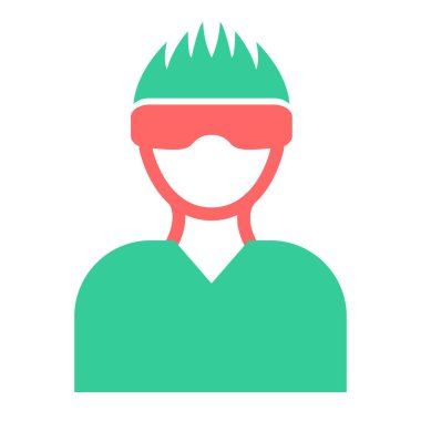 avatar. Web simgesi basit illüstrasyon