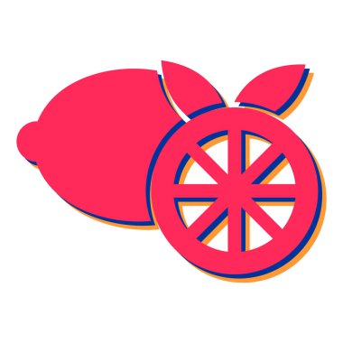 Taze meyve simgesinin vektör illüstrasyonu