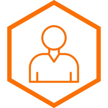 İnsan simgesinin vektör illüstrasyonu