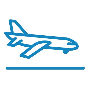 Uçak. Web simgesi basit illüstrasyon