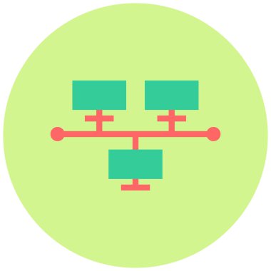 şebeke. Web simgesi basit illüstrasyon