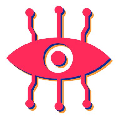 Göz simgesi vektör illüstrasyonu