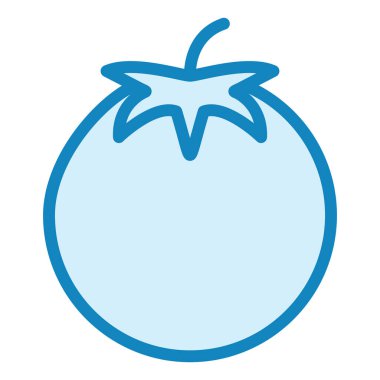 Domates. Web simgesi basit illüstrasyon 