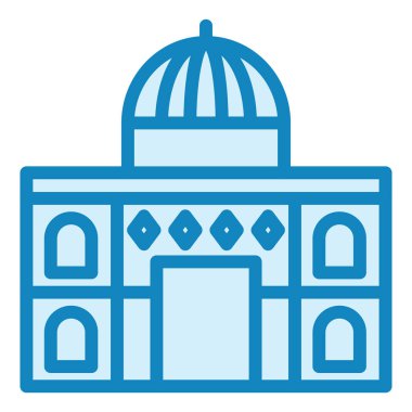 Dome Rock modern ikon vektör illüstrasyonu  