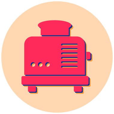Tost makinesi. Web simgesi basit tasarım
