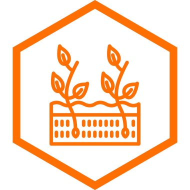 bitki simgesi vektör illüstrasyonu